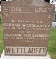 WETTLAUFER, Conrad and Catharine SCHELLENBERG