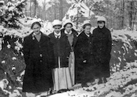 Army Nurses at Camp McClellan AL, winter 1918