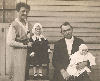 Louise Wurm and William Redinger with daughters, 1918