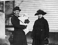 Albert Sr and Millie Bartling Frye with new born Albert Jr, 1921, Detroit, Michigan
