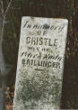 Headstone of Cristle Brillinger