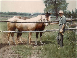 Tom Hastings with horses