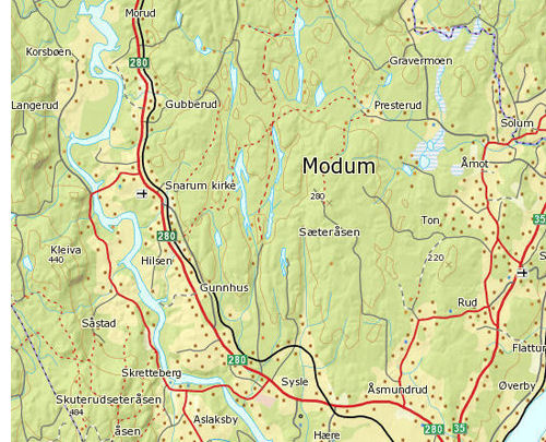 Modum parish, Buskerud County, Norway