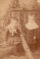 Beatrice Bowman and brother, Clayton Bowman about 1886