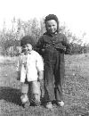 Cousins Johnny Hoffos and Marilynn Ballard about 1941.
